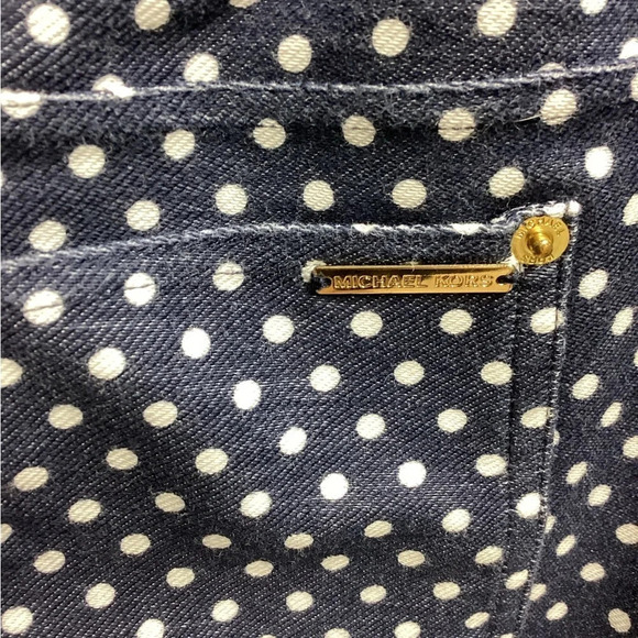 Michael Kors blue with white polka dot pants. - Picture 4 of 8